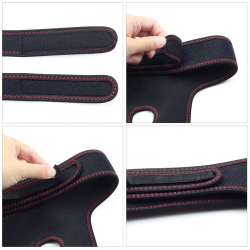 Реалистичный черный страпон Easy Strapon Set 18 см