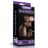 Реалистичный черный страпон Easy Strapon Set 18 см