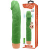Светящийся в темноте зеленый вибратор Bill 23 см