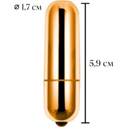Золотистая вибропуля X-Basic Bullet Mini Lovetoy