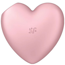 Вакуумно-волновой стимулятор с вибрацией Satisfyer Cutie Heart розовый