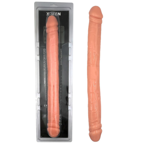Двухголовый телесный фаллоимитатор Long Double-Dong 44 см