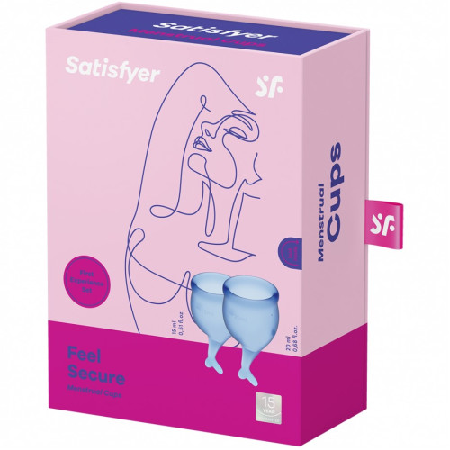 Набор менструальных чаш Satisfyer Feel Secure синий