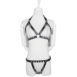 Эротический БДСМ комплект с металлическими цепями