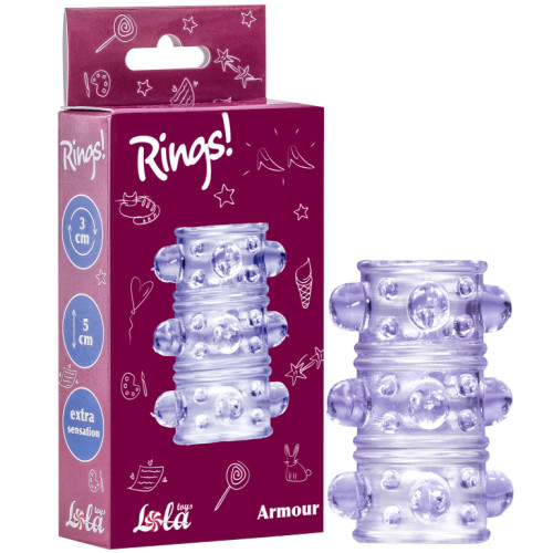Насадка на пенис Rings Armour purple