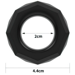 Черное эрекционное кольцо Cock Ring