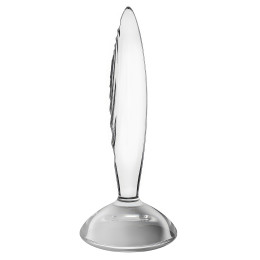 Прозрачный фаллос из стекла Satisfyer Sparkling Crystal 19 см