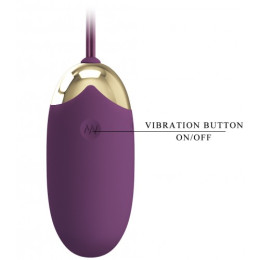Вибро-яйцо с управлением через смартфон пурпурное