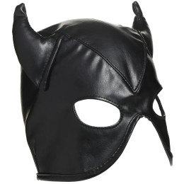 Полушлем-маска Дьявол черная