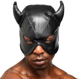 Полушлем-маска Дьявол черная