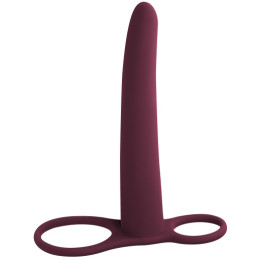 Насадка для двойного проникновения Pure Passion Gimlet бордовая