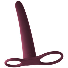 Насадка для двойного проникновения Pure Passion Gimlet бордовая