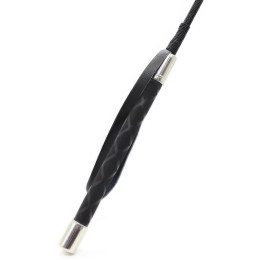 Стек с черной петлей и наконечником в виде черного сердца 66 см