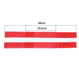 Фиксаторы рук к бёдрам красные на липучке