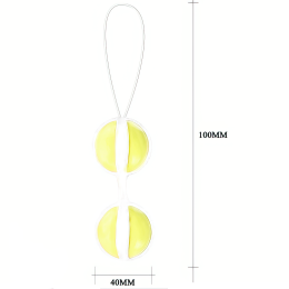 Анально-вагинальные шарики Be Mine Balls желтые