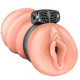 Мастурбатор-вагина с виброкольцом Satisfaction Magazine School Mistress