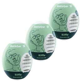 Набор яиц-мастурбаторов Satisfyer Masturbator Eggs Riffle 3 шт