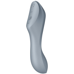 Вакуумный вибростимулятор для клитора и точки G Satisfyer Curvy Trinity 3 серый