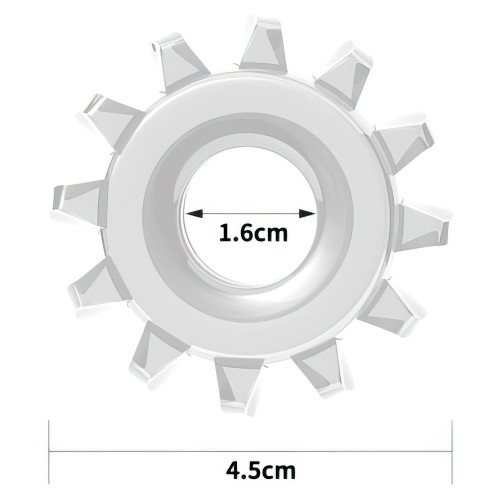 Эрекционное прозрачное кольцо Power Plus Cock Ring