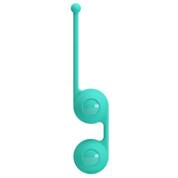 Вагинальные шарики со смещённым центром тяжести Pretty Love Kegel Tighten Up III мятного цвета