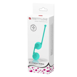 Вагинальные шарики со смещённым центром тяжести Pretty Love Kegel Tighten Up III мятного цвета