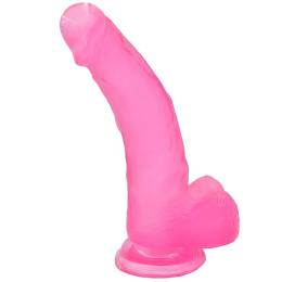 Фаллос на присоске Jelly Studs Crystal Dildo Large розовый 20 см