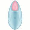 Перезаряжаемый смарт-стимулятор с вибрацией Satisfyer Tropical Tip Blue