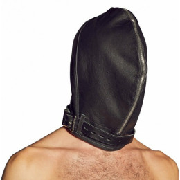 Двойная БДСМ маска из натуральной кожи Zado Fetish