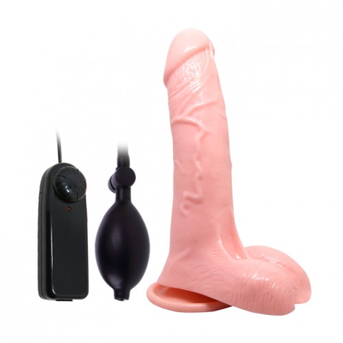 Вибратор на присоске расширяющийся 19 см