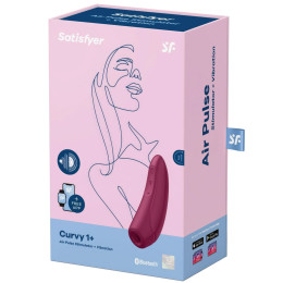 Вакуумный смарт-стимулятор клитора с вибрацией Satisfyer Curvy 1+ Rose Red