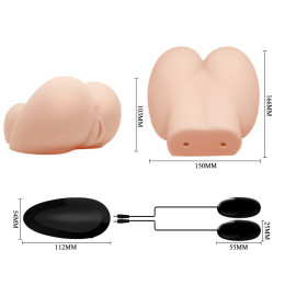 Реалистичный мастурбатор попка и вагина с двойным виброэлементом