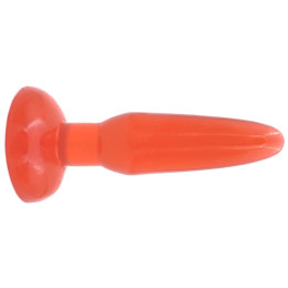 Анальная пробка на присоске красная