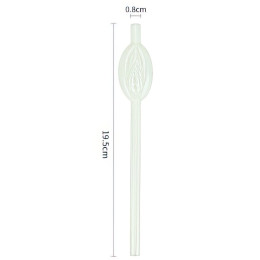 Трубочки светящиеся в темноте Glow in the Dark Pussy Straws 9 шт
