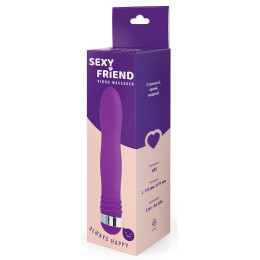 Эргономичный вибратор Sexy Friend 17,5 см фиолетовый