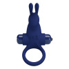 Эрекционное виброкольцо Vibrant Penis Ring I с клиторальным стимулятором синее