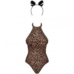 Боди с принтом дикой кошечки Leocatia L/XL