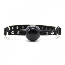 Силиконовый кляп-шар с заклепками и шипами