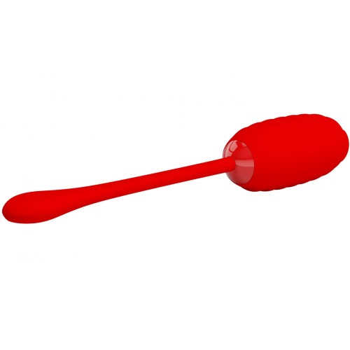 Перезаряжаемое виброяйцо Pretty Love Kirk красное