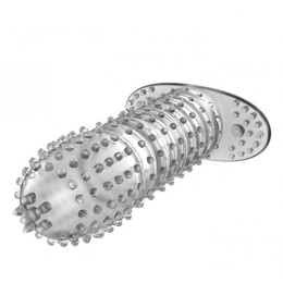 Прозрачная насадка с точечно-ребристым рельефом 14 см