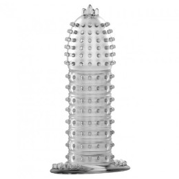 Прозрачная насадка с точечно-ребристым рельефом 14 см