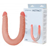 Двусторонний фаллоимитатор с хребтом Sensual Instinct 44 см