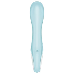 Расширяющийся смарт-вибратор с рельефной головкой Satisfyer Air Pump Vibrator 5+ голубой