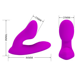 Вибростимулятор простаты со стимулятором промежности Pretty Love Melvin