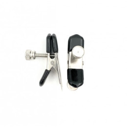 Регулируемые зажимы на соски серебряные