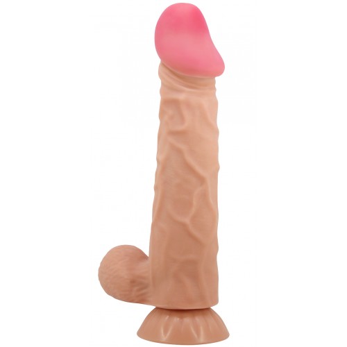 Реалистичный фаллоимитатор с эффектом двойной кожи телесный Pretty Love Sliding Skin Orton 24 см
