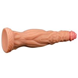 Фаллоимитатор с ярко выраженным рельефом Lovetoy Dual layered Platinum Silicone Cock 25 см