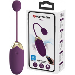 Вибро-яйцо с управлением через смартфон пурпурное