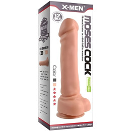 Фаллос-гигант черного цвета X-Men Moses Cock 30 см