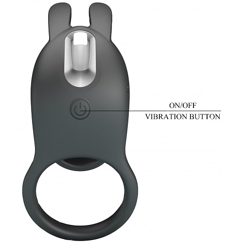 Вибронасадка на пенис с двойным эрекционным кольцом Vibrating Penis Sleeve Matty