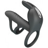 Вибронасадка на пенис с двойным эрекционным кольцом Vibrating Penis Sleeve Matty